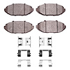 1551-0748-01 5000 Advanced Semi-Metallic Brake Pads & Hardware Kit, 1998-2002 Ford/Lincoln/Mercury/Mazda, Position: Front - image 1