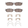 1551-0755-01 5000 Advanced Semi-Metallic Brake Pads & Hardware Kit, 1998-2003 Ford/Lincoln/Mercury/Mazda, Position: Front - image 1