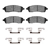 1551-0757-01 5000 Advanced Semi-Metallic Brake Pads & Hardware Kit, 1999-2005 Ford/Lincoln/Mercury/Mazda, Position: Rear - image 1