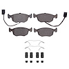 1551-0762-11 5000 Advanced Low-Metallic Brake Pads & Hardware Kit, 1999-2000 Ford/Lincoln/Mercury/Mazda, Position: Front - image 1