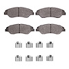1551-0774-01 5000 Advanced Semi-Metallic Brake Pads & Hardware Kit, 1998-2002 Kia/Hyundai/Genesis, Position: Front - image 1
