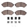 1551-0798-01 5000 Advanced Semi-Metallic Brake Pads & Hardware Kit, 1999-2001 Ford/Lincoln/Mercury/Mazda, Position: Front - image 1