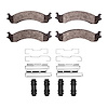 1551-0821-01 5000 Advanced Semi-Metallic Brake Pads & Hardware Kit, 2000-2002 Mopar, Position: Front