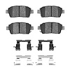 1551-0822-01 5000 Advanced Ceramic Brake Pads & Hardware Kit, 2000-2015 Lexus/Toyota/Scion, Position: Front - image 1