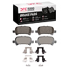 1551-0828-01 5000 Advanced Ceramic Brake Pads & Hardware Kit, 2002-2008 Lexus/Toyota/Scion, Position: Rear - image 1