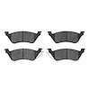 1551-0858-00 5000 Advanced Semi-Metallic Brake Pads, 2001-2007 Mopar, Position: Rear - image 1