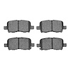 1551-0865-00 5000 Advanced Ceramic Brake Pads, 2001-2008 Acura/Honda, Position: Rear - image 1