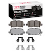 1551-0865-01 5000 Advanced Ceramic Brake Pads & Hardware Kit, 2001-2008 Acura/Honda, Position: Rear - image 1