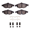1551-0869-01 5000 Advanced Semi-Metallic Brake Pads & Hardware Kit, 2001-2006 Mopar, Position: Front - image 1