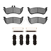 1551-0875-01 5000 Advanced Low-Metallic Brake Pads & Hardware Kit, 1998-2005 Mercedes-Benz, Position: Rear - image 1