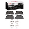1551-0885-01 5000 Advanced Ceramic Brake Pads & Hardware Kit, 2002-2006 Lexus/Toyota/Scion, Position: Rear - image 1