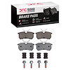 1551-0886-01 5000 Advanced Low-Metallic Brake Pads & Hardware Kit, 2001-2019 Ford/Lincoln/Mercury/Mazda, Position: Rear - image 1