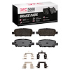 1551-0905-02 5000 Advanced Ceramic Brake Pads & Hardware Kit, 2008-2013 Infiniti/Nissan, Position: Rear - image 1