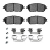 1551-0906-11 5000 Advanced Ceramic Brake Pads & Hardware Kit, 2004-2010 Lexus/Toyota/Scion, Position: Front - image 1
