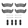 1551-0932-01 5000 Advanced Ceramic Brake Pads & Hardware Kit, 2003-2011 Ford/Lincoln/Mercury/Mazda, Position: Rear - image 1