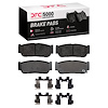 1551-0954-01 5000 Advanced Ceramic Brake Pads & Hardware Kit, 2003-2009 Kia/Hyundai/Genesis, Position: Rear - image 1