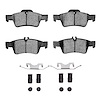 1551-0986-01 5000 Advanced Ceramic Brake Pads & Hardware Kit, 2009-2018 Mercedes-Benz, Position: Rear - image 1