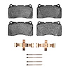 1551-1001-03 5000 Advanced Low-Metallic Brake Pads & Hardware Kit, 2016-2020 GM, Position: Front - image 1