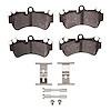 1551-1007-01 5000 Advanced Low-Metallic Brake Pads & Hardware Kit, 2003-2018 Multiple Makes/Models, Position: Front - image 1