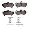 1551-1007-02 5000 Advanced Low-Metallic Brake Pads & Hardware Kit, 2003-2018 Multiple Makes/Models, Position: Front - image 1
