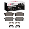 1551-1008-01 5000 Advanced Semi-Metallic Brake Pads & Hardware Kit, 2004-2011 Ford/Lincoln/Mercury/Mazda, Position: Rear - image 1