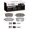 1551-1037-01 5000 Advanced Ceramic Brake Pads & Hardware Kit, 2004-2017 Multiple Makes/Models, Position: Rear - image 1