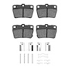 1551-1051-01 5000 Advanced Ceramic Brake Pads & Hardware Kit, 2004-2005 Lexus/Toyota/Scion, Position: Rear - image 1