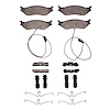 1551-1066-11 5000 Advanced Semi-Metallic Brake Pads & Hardware Kit, Fits Select Ford/Lincoln/Mercury/Mazda, Position: Front,Fr