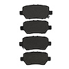 1551-1090-00 5000 Advanced Ceramic Brake Pads, 2005-2012 Acura/Honda, Position: Rear - image 1