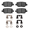 1551-1090-01 5000 Advanced Ceramic Brake Pads & Hardware Kit, 2005-2012 Acura/Honda, Position: Rear - image 1