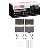 1551-1091-01 5000 Advanced Low-Metallic Brake Pads & Hardware Kit, 2005-2012 Acura/Honda, Position: Front - image 1