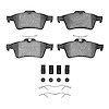 1551-1095-01 5000 Advanced Ceramic Brake Pads & Hardware Kit, Fits Select Multiple Makes/Models, Position: Rear - image 1