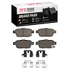1551-1103-01 5000 Advanced Ceramic Brake Pads & Hardware Kit, 2006-2014 Acura/Honda, Position: Rear - image 1