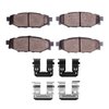 1551-1114-01 5000 Advanced Ceramic Brake Pads & Hardware Kit, Fits Select Subaru, Position: Rear - image 2