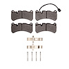 1551-1116-11 5000 Advanced Low-Metallic Brake Pads & Hardware Kit, Fits Select Maserati, Position: Front