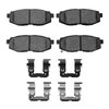 1551-1124-01 5000 Advanced Ceramic Brake Pads & Hardware Kit, Fits Select Multiple Makes/Models, Position: Rear - image 2