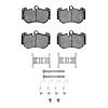 1551-1130-11 5000 Advanced Low-Metallic Brake Pads & Hardware Kit, Fits Select Multiple Makes/Models, Position: Front - image 1