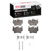 1551-1135-01 5000 Advanced Low-Metallic Brake Pads & Hardware Kit, 2003-2016 Porsche, Position: Rear - image 1