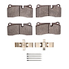 1551-1155-21 5000 Advanced Low-Metallic Brake Pads & Hardware Kit, 2008-2021 Multiple Makes/Models, Position: Rear - image 1