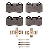 1551-1166-01 5000 Advanced Low-Metallic Brake Pads & Hardware Kit, 2007-2019 Maserati, Position: Rear - image 1