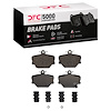 1551-1252-01 5000 Advanced Low-Metallic Brake Pads & Hardware Kit, 2005-2016 Smart, Position: Front - image 1
