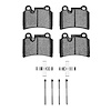1551-1277-01 5000 Advanced Low-Metallic Brake Pads & Hardware Kit, 2008-2009 Audi/Volkswagen, Position: Rear - image 1