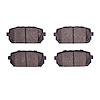 1551-1296-00 5000 Advanced Ceramic Brake Pads, 2007-2012 Kia/Hyundai/Genesis, Position: Rear