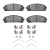 1551-1324-01 5000 Advanced Ceramic Brake Pads & Hardware Kit, Fits Select Multiple Makes/Models, Position: Front - image 1