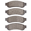 1551-1334-00 5000 Advanced Semi-Metallic Brake Pads, 2010-2012 Ford/Lincoln/Mercury/Mazda, Position: Rear,Rr - image 1