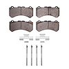 1551-1382-01 5000 Advanced Low-Metallic Brake Pads & Hardware Kit, 2009-2021 Infiniti/Nissan, Position: Front - image 1