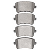 1551-1386-00 5000 Advanced Low-Metallic Brake Pads, 2008-2017 Audi/Volkswagen, Position: Rear - image 1