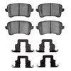 1551-1386-01 5000 Advanced Low-Metallic Brake Pads & Hardware Kit, 2008-2016 Audi/Volkswagen, Position: Rear - image 2