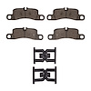1551-1390-11 5000 Advanced Low-Metallic Brake Pads & Hardware Kit, 2011-2018 Porsche, Position: Rear - image 1