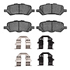 1551-1402-01 5000 Advanced Ceramic Brake Pads & Hardware Kit, 2009-2015 Lexus/Toyota/Scion, Position: Rear - image 1
